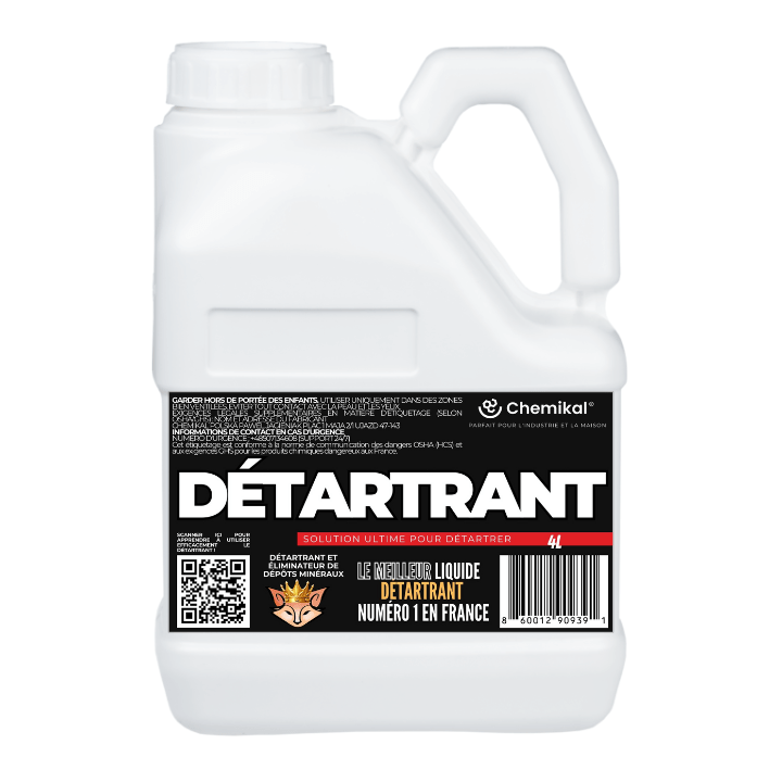 Détartrant Liquide – Puissant Éliminateur de Calcaire pour Machines à Café, Bains à Remous, Chaudières et Équipements Industriels - Chemikal Polska Paweł Jagieniak
